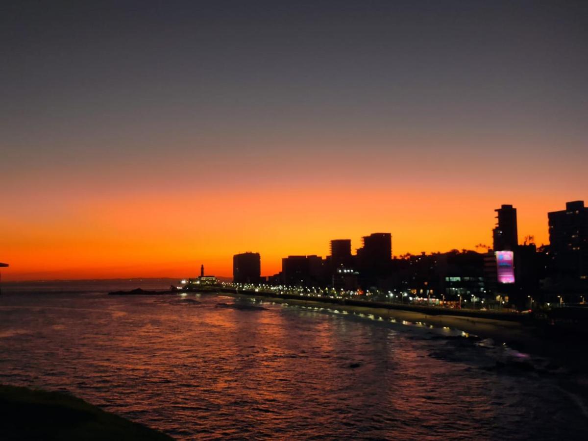 Apartamento Smart Farol Da Barra - Vista Mar Com Varanda Arejada Salvador de Bahía Exterior foto